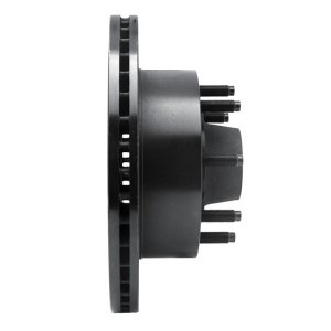 Ford E-350 Econoline Brake Rotor (1) - Front Right - R1 Concepts - Drilled & Slotted - Black - `95-`04